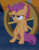 Size: 565x719 | Tagged: safe, screencap, scootaloo, pegasus, pony, g4, my little pony: friendship is magic, sleepless in ponyville, belly, bipedal, bipedal leaning, cropped, female, filly, leaning, leaning back, scootaloo is not amused, solo, unamused, wagon, wagon wheel, wheel