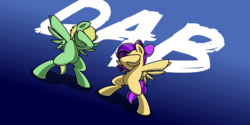 Size: 2000x1000 | Tagged: safe, artist:sugar morning, oc, oc only, oc:lemming, pegasus, pony, bipedal, commission, dab, gradient background, meme, pegasus oc, solo, wings, ych result