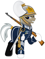 Size: 1280x1650 | Tagged: safe, artist:brony-works, pony, clothes, gun, helmet, male, rifle, simple background, solo, stallion, sweden, transparent background, uniform, vector, weapon
