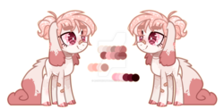 Size: 1280x623 | Tagged: safe, artist:jxst-alexa, oc, oc only, oc:alice (roxynightb3), original species, rabbit pony, female, obtrusive watermark, reference sheet, simple background, solo, transparent background, watermark