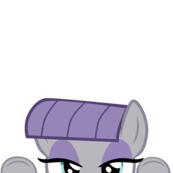 Size: 10000x10000 | Tagged: safe, artist:ace play, part of a set, maud pie, pony, g4, absurd resolution, cute, lidded eyes, maudabetes, mrkat7214's "i see you" pony, peekaboo, peeking, simple background, soon, transparent background, vector