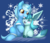 Size: 1250x1080 | Tagged: safe, artist:pingwinowa, oc, oc:glacandra, glaceon, pony, unicorn, hug, pokémon