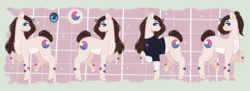 Size: 2784x1008 | Tagged: safe, artist:nocturnal-moonlight, oc, oc only, oc:havana, earth pony, pony, bandaid, chest fluff, clothes, female, mare, shirt, solo