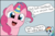 Size: 2000x1314 | Tagged: safe, artist:missmccloud, pinkie pie, rainbow dash, earth pony, pegasus, pony, g4, :d, annoyed, cute, dialogue, diapinkes, female, frown, glare, gray background, hat, lidded eyes, looking at you, mare, open mouth, party hat, pinkie being pinkie, silly, silly pony, simple background, smiling, speech bubble