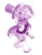 Size: 776x1000 | Tagged: safe, artist:dstears, trixie, pony, unicorn, g4, ace attorney, bipedal, cape, clothes, cosplay, costume, female, hat, hoof hold, looking at you, magician outfit, mare, monochrome, playing card, smiling, solo, sparkles, top hat, trucy wright