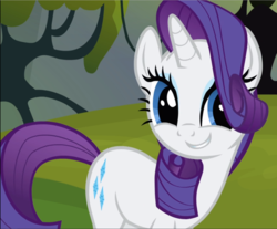 Size: 1136x939 | Tagged: safe, screencap, rarity, pony, unicorn, g4, spike at your service, cropped, cute, eye shimmer, female, mare, raribetes, smiling, solo, teeth