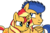 Size: 600x399 | Tagged: safe, artist:tobizgirl, flash sentry, sunset shimmer, pony, unicorn, g4, female, male, ship:flashimmer, shipping, straight