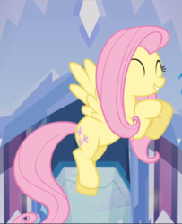 Size: 763x940 | Tagged: safe, screencap, fluttershy, pegasus, pony, g4, games ponies play, my little pony: friendship is magic, cropped, cute, eyes closed, female, flying, hooves together, mare, shyabetes, smiling