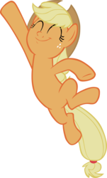 Size: 4627x7673 | Tagged: safe, artist:memnoch, applejack, earth pony, pony, g4, going to seed, season 9, eyes closed, female, happy, mare, simple background, solo, transparent background, vector