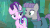 Size: 980x551 | Tagged: safe, screencap, maud pie, starlight glimmer, pony, g4, rock solid friendship, animated, cute, female, smiling, when she smiles