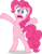 Size: 5000x6346 | Tagged: safe, artist:luckreza8, pinkie pie, earth pony, pony, g4, shadow play, .svg available, absurd resolution, belly, belly button, bipedal, part 2, simple background, transparent background, vector