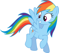 Size: 3906x3564 | Tagged: safe, artist:rainbowmaned, rainbow dash, pegasus, pony, flight to the finish, g4, female, flying, high res, mare, simple background, smiling, solo, transparent background, vector