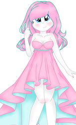 Size: 761x1243 | Tagged: safe, artist:angelamusic13, artist:the-butch-x, oc, oc only, oc:angela music, equestria girls, base used, clothes, dress, looking at you, nail polish, simple background, solo, trace, white background