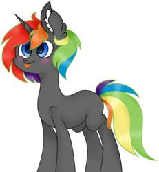 Size: 2020x2187 | Tagged: safe, artist:angelamusic13, oc, oc only, oc:krylone, pony, unicorn, high res, male, simple background, solo, stallion, tongue out, transparent background