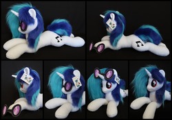 Size: 2000x1400 | Tagged: safe, artist:burgunzik, dj pon-3, vinyl scratch, pony, g4, irl, photo, plushie, prone, solo