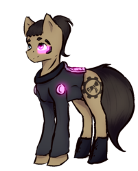 Size: 693x860 | Tagged: safe, artist:al1-ce, derpibooru exclusive, oc, oc only, oc:sinraal, pony, solo