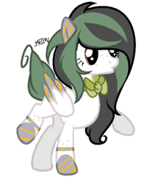 Size: 598x731 | Tagged: safe, artist:dl-ai2k, oc, oc only, pegasus, pony, base used, female, mare, simple background, solo, two toned wings, white background