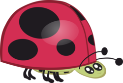 Size: 8860x5967 | Tagged: safe, artist:memnoch, insect, ladybug, g4, interseason shorts, starlight the hypnotist, absurd resolution, ambiguous gender, animal, simple background, smiling, solo, transparent background, vector