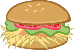 Size: 8893x5995 | Tagged: safe, artist:memnoch, absurd resolution, burger, food, hay burger, no pony, simple background, transparent background, vector