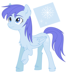 Size: 1994x2176 | Tagged: safe, artist:inersdraco, oc, oc only, oc:snowfall, pegasus, pony, female, fluffy, mare, solo, vector