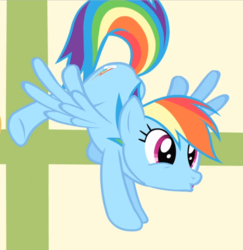 Size: 827x852 | Tagged: safe, screencap, rainbow dash, pegasus, pony, flight to the finish, g4, cropped, cute, dashabetes, excited, female, flying, mare, open mouth