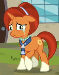 Size: 614x770 | Tagged: safe, screencap, stellar flare, pony, unicorn, g4, the parent map, cropped, crying, female, mare, solo