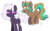 Size: 3600x2200 | Tagged: safe, artist:taaffeiite, derpibooru exclusive, oc, oc only, oc:brindlefrost, oc:cyberia starlight, earth pony, pony, unicorn, annoyed, bouncing, butt freckles, coat markings, colored hooves, colored sclera, cute, dappled, duo, excited, female, freckles, frown, glare, happy, high res, jumping, looking back, mare, no catchlights, no pupils, ocbetes, open mouth, pronking, simple background, smiling, transparent background, unamused