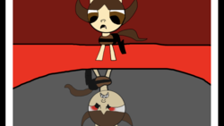 Size: 1334x750 | Tagged: safe, alternate version, artist:undeadponysoldier, oc, oc only, oc:demonick, oc:nick, demon, pony, angry, demonic, ponified, red eyes, reflection, solo