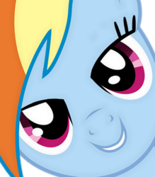 Size: 500x572 | Tagged: safe, rainbow dash, pony, g4, bedroom eyes, close-up, face, female, solo