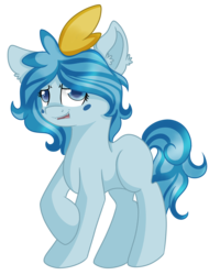 Size: 2285x3000 | Tagged: safe, artist:rainbowtashie, pony, sobble, crossover, female, high res, mare, pokemon sword and shield, pokémon, ponified, ponymon, simple background, solo, transparent background