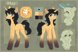 Size: 3298x2222 | Tagged: safe, artist:koviry, oc, oc only, oc:may, pony, unicorn, female, high res, mare, reference sheet, solo