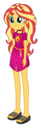 Size: 667x2048 | Tagged: safe, edit, edited screencap, editor:php77, screencap, sunset shimmer, equestria girls, equestria girls specials, g4, my little pony equestria girls: better together, my little pony equestria girls: spring breakdown, ankles, cruise outfit, erased background, feet, female, geode of empathy, legs, magical geodes, not a vector, sandals