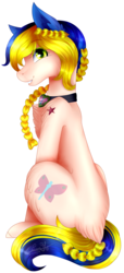 Size: 1018x2232 | Tagged: safe, artist:enghelkitten, oc, oc only, oc:jolyne, earth pony, pony, chest fluff, female, mare, simple background, solo, transparent background