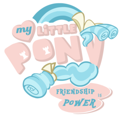 Size: 2000x1886 | Tagged: safe, artist:chopsticks, edit, cozy glow, pony, g4, bow, friendship is power, hair bow, logo, logo edit, my little pony logo, simple background, transparent background