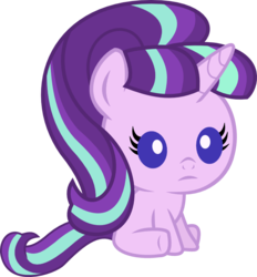 Size: 743x800 | Tagged: safe, alternate version, artist:seahawk270, starlight glimmer, pony, unicorn, g4, baby, baby pony, babylight glimmer, cute, female, filly, glimmerbetes, s5 starlight, simple background, solo, transparent background