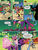 Size: 768x1024 | Tagged: safe, artist:andy price, idw, official comic, cosmos, discord, dog, draconequus, earth pony, ladybug, pony, unicorn, g4, spoiler:comic, spoiler:comic76, background pony, chaos, comic, female, filly, green sky, magic, male, possessive, preview, size difference, speech bubble, stinger, transformation, unnamed character, unnamed pony