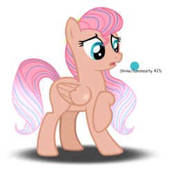 Size: 972x957 | Tagged: safe, artist:x-dainichi-x, oc, oc only, pegasus, pony, female, magical lesbian spawn, mare, offspring, parent:fluttershy, parent:pinkie pie, parents:flutterpie, simple background, solo, transparent background