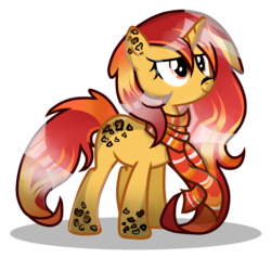 Size: 893x850 | Tagged: safe, artist:dl-ai2k, oc, oc only, pony, unicorn, clothes, female, mare, scarf, simple background, solo, transparent background