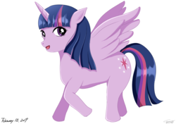 Size: 1191x839 | Tagged: safe, artist:タツオ, twilight sparkle, alicorn, pony, g4, female, mare, solo, twilight sparkle (alicorn)
