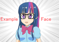 Size: 1191x839 | Tagged: safe, artist:タツオ, twilight sparkle, equestria girls, g4, bow, female, glasses, human coloration, solo