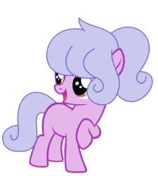 Size: 1209x1345 | Tagged: safe, artist:pegasski, artist:space--paws0w0, oc, oc only, oc:tulip seed, earth pony, pony, icey-verse, g4, base used, blank flank, female, filly, magical lesbian spawn, next generation, offspring, open mouth, parent:bluebonnet, parent:sunshine petals, parents:sunbonnet, raised hoof, simple background, solo, transparent background