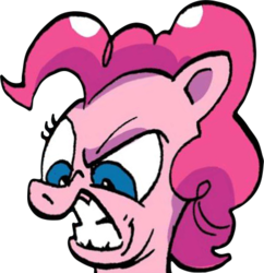 Size: 424x438 | Tagged: safe, pinkie pie, pony, g4, idw, spoiler:comic, spoiler:comic75, cropped, female, simple background, solo, transparent background