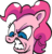 Size: 424x438 | Tagged: safe, idw, pinkie pie, earth pony, pony, g4, spoiler:comic, spoiler:comic75, cropped, female, simple background, solo, transparent background
