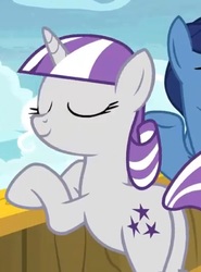 Size: 2048x2773 | Tagged: safe, screencap, night light, twilight velvet, pony, unicorn, g4, once upon a zeppelin, butt, cropped, cute, eyes closed, female, high res, mare, plot, solo focus