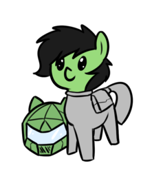 Size: 596x630 | Tagged: safe, artist:neuro, oc, oc only, oc:filly anon, earth pony, pony, astronaut, dot eyes, female, filly, helmet, simple background, smiling, space helmet, spacesuit, transparent background