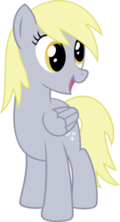 Size: 492x913 | Tagged: safe, artist:crimsonlynx97, derpy hooves, pegasus, pony, g4, cute, derpabetes, female, happy, mare, open mouth, simple background, smiling, solo, transparent background, vector
