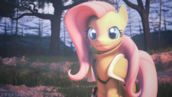 Size: 3840x2160 | Tagged: safe, artist:freasaloz, fluttershy, pony, g4, 3d, armor, female, high res, solo, source filmmaker