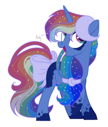 Size: 1280x1502 | Tagged: safe, artist:mintoria, oc, oc only, oc:moon shine, pony, unicorn, bow, female, mare, simple background, solo, tail bow, transparent background