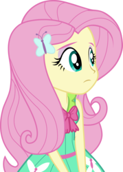Size: 5000x6989 | Tagged: safe, artist:twilirity, fluttershy, equestria girls, g4, my little pony equestria girls: friendship games, absurd resolution, clothes, dress, female, simple background, solo, transparent background, vector