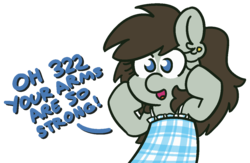 Size: 1150x750 | Tagged: safe, artist:threetwotwo32232, oc, oc only, oc:tjane, oc:tjpones, earth pony, pony, clothes, dress, female, mare, rule 63